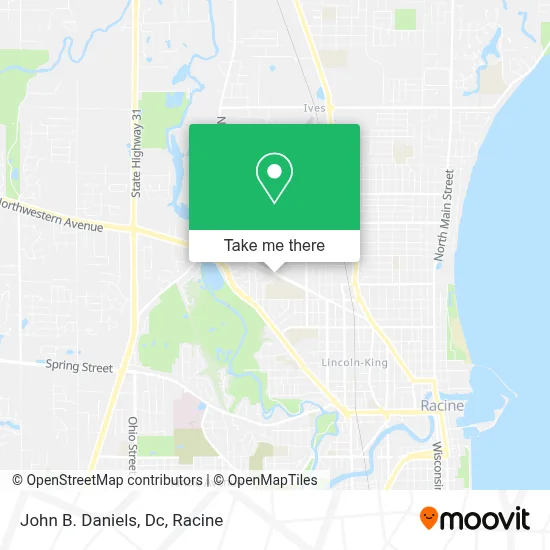 John B. Daniels, Dc map