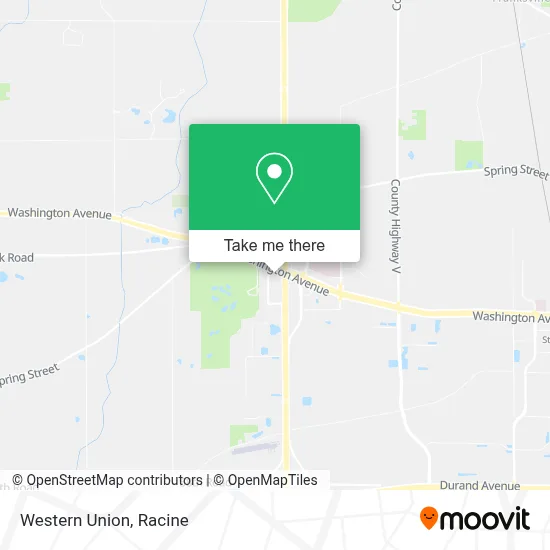 Western Union map