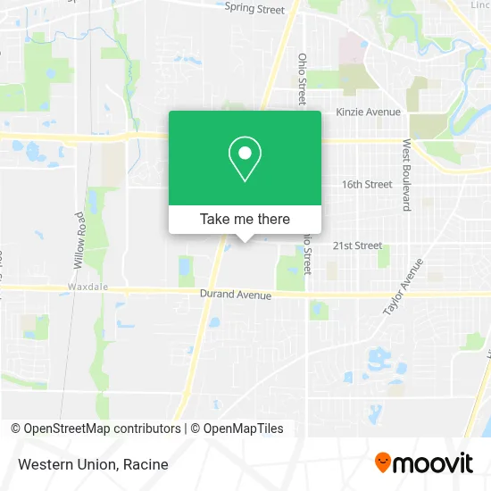 Western Union map