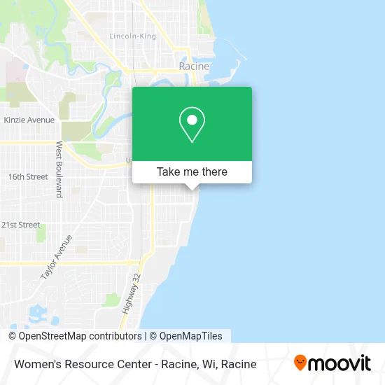 Women's Resource Center - Racine, Wi map