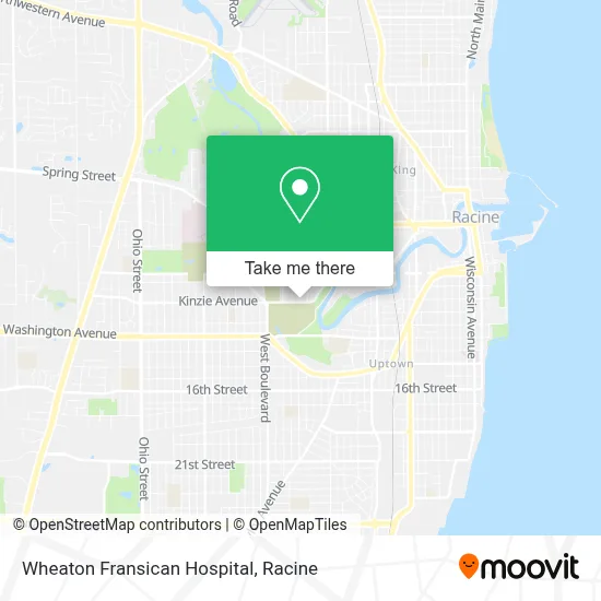 Wheaton Fransican Hospital map