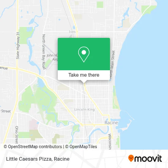 Little Caesars Pizza map