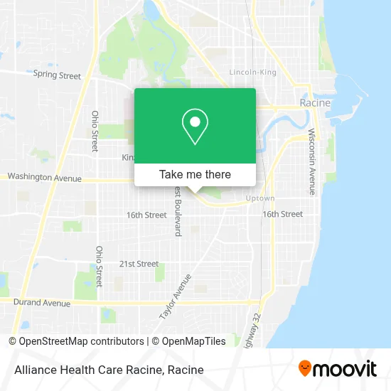 Alliance Health Care Racine map