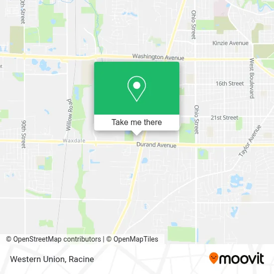 Western Union map