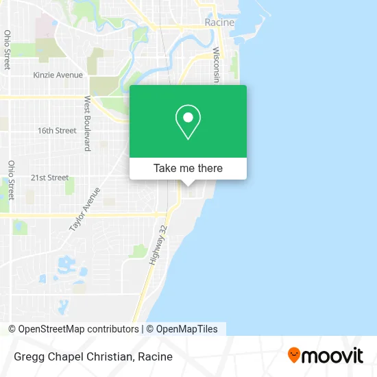 Gregg Chapel Christian map