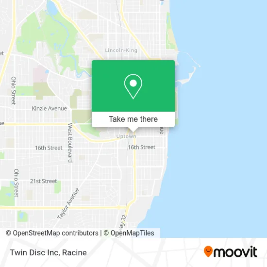 Twin Disc Inc map
