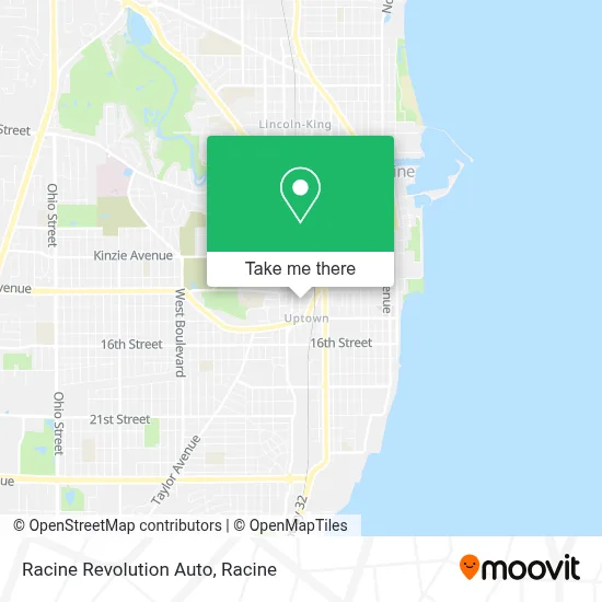 Racine Revolution Auto map
