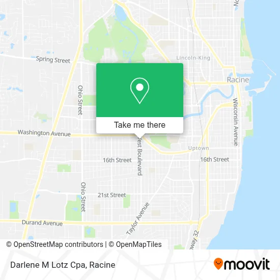Darlene M Lotz Cpa map