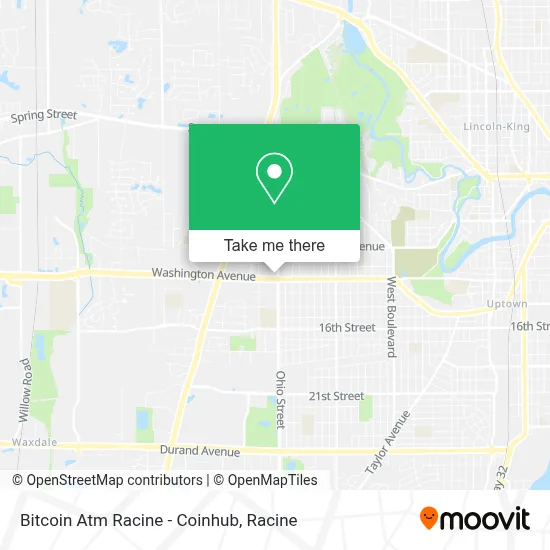 Bitcoin Atm Racine - Coinhub map