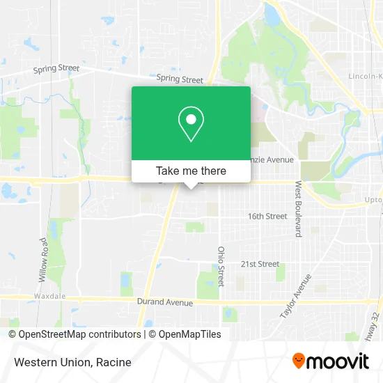 Western Union map