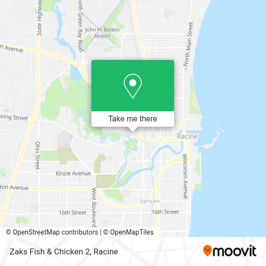 Zaks Fish & Chicken 2 map