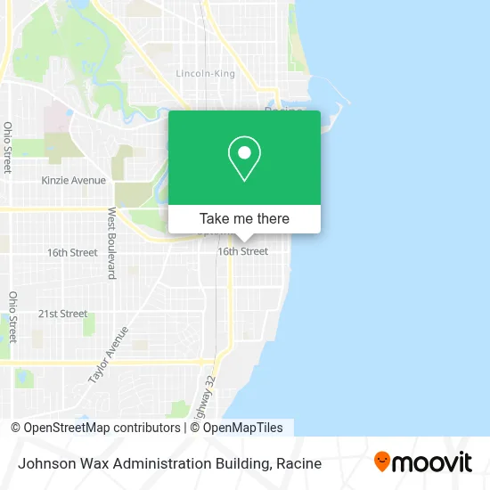 Johnson Wax Administration Building map