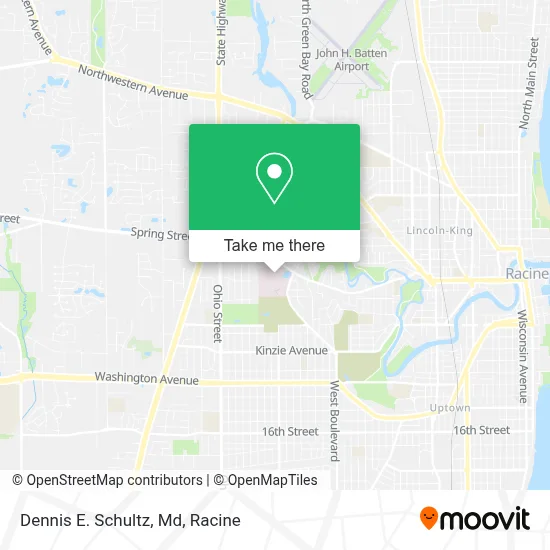 Dennis E. Schultz, Md map