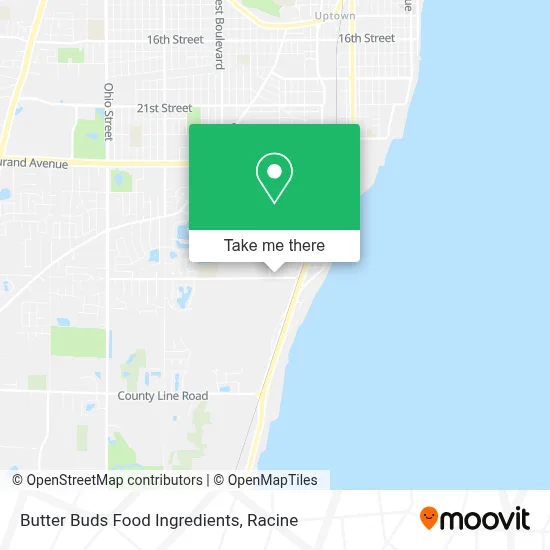Butter Buds Food Ingredients map