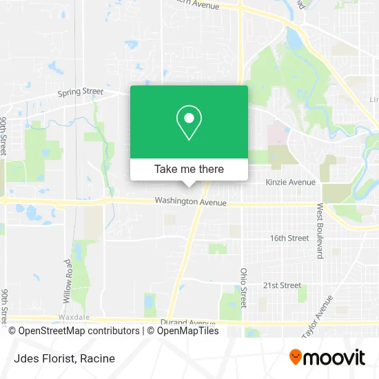 Jdes Florist map