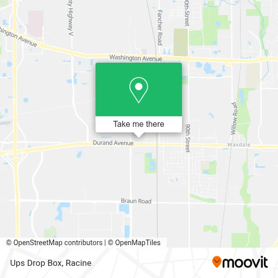 Ups Drop Box map