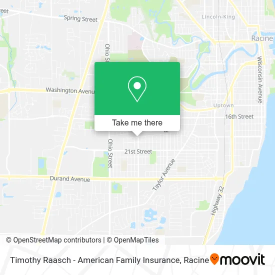 Timothy Raasch - American Family Insurance map