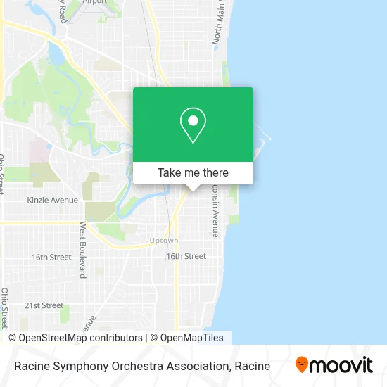 Racine Symphony Orchestra Association map