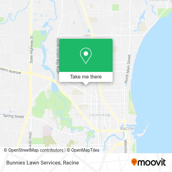 Bunnies Lawn Services map