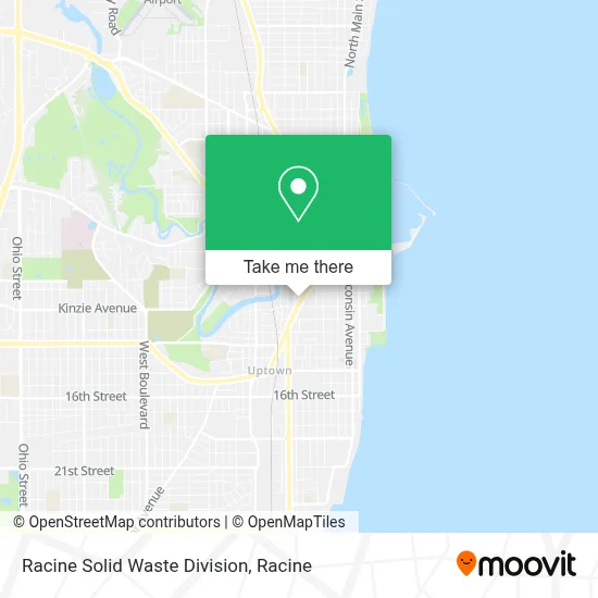 Racine Solid Waste Division map
