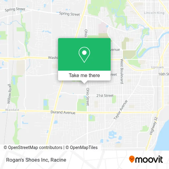 Rogan's Shoes Inc map