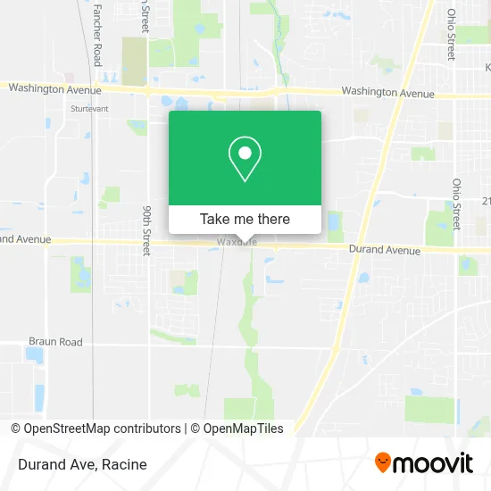 Durand Ave map