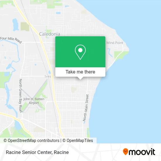 Racine Senior Center map