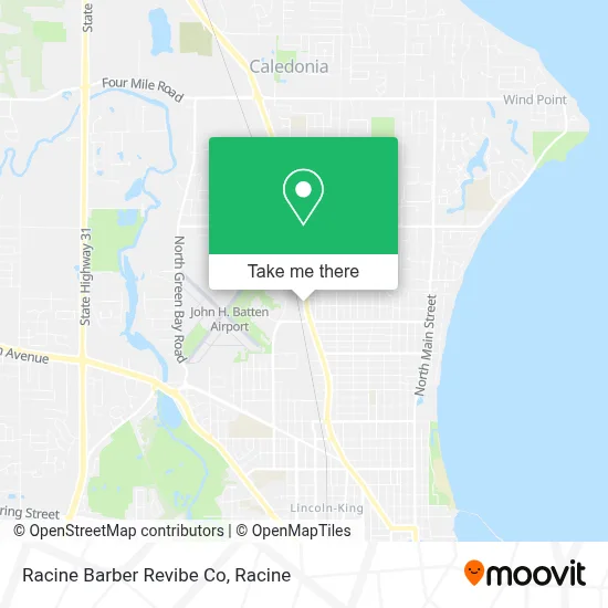Racine Barber Revibe Co map