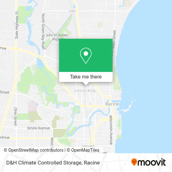 D&H Climate Controlled Storage map