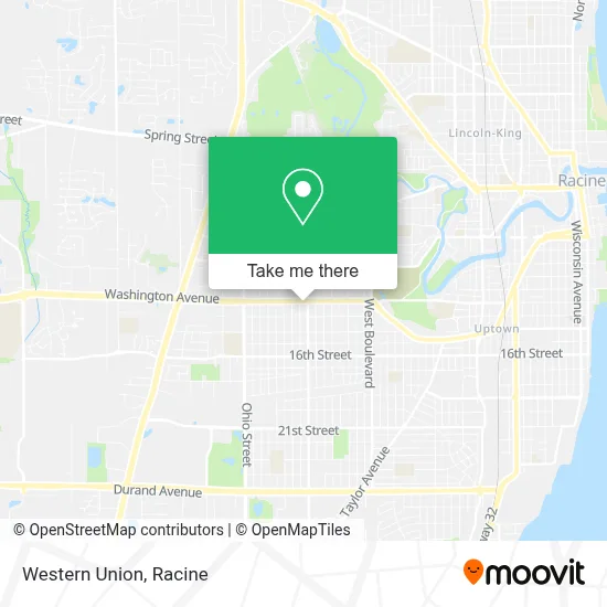 Western Union map