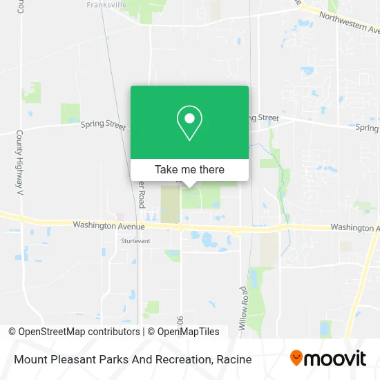 Mount Pleasant Parks And Recreation map