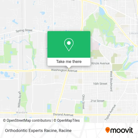 Orthodontic Experts Racine map