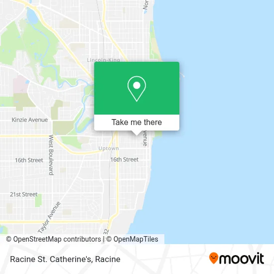 Racine St. Catherine's map
