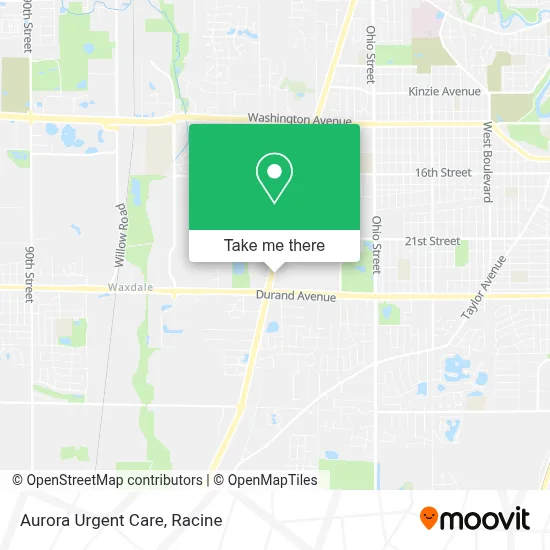 Aurora Urgent Care map