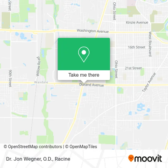 Dr. Jon Wegner, O.D. map
