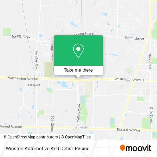 Winston Automotive And Detail map