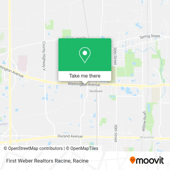 First Weber Realtors Racine map
