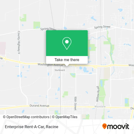 Enterprise Rent-A-Car map