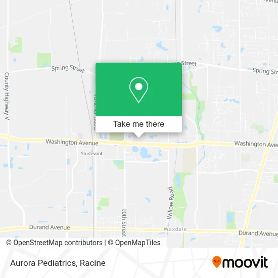 Aurora Pediatrics map
