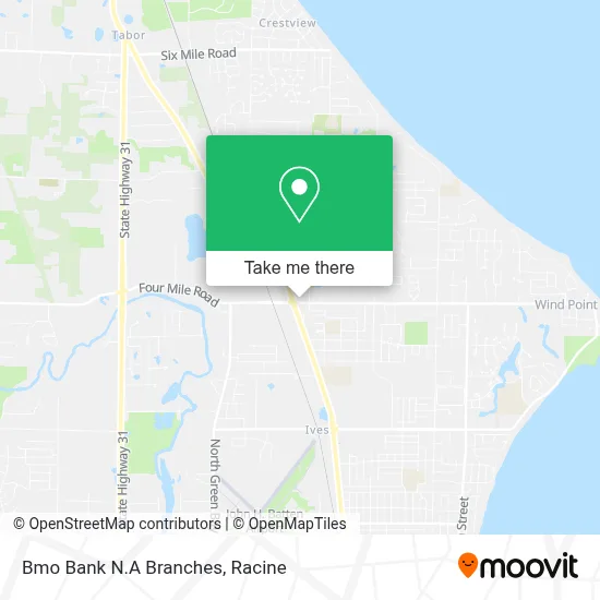 Bmo Bank N.A Branches map