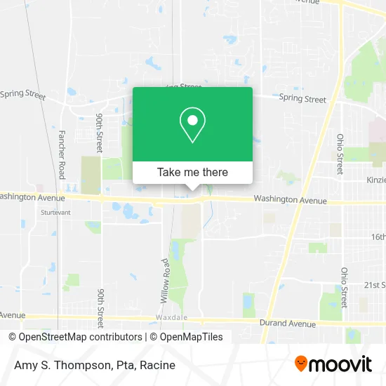 Amy S. Thompson, Pta map