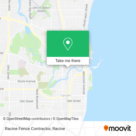Mapa de Racine Fence Contractor
