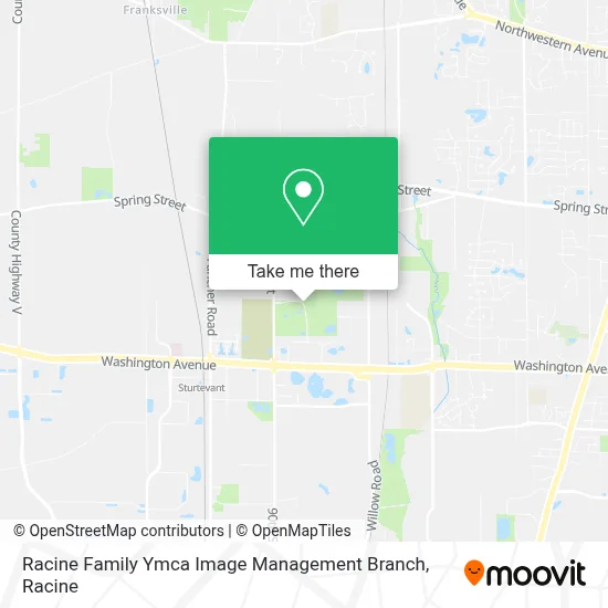 Racine Family Ymca Image Management Branch map