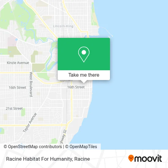 Racine Habitat For Humanity map