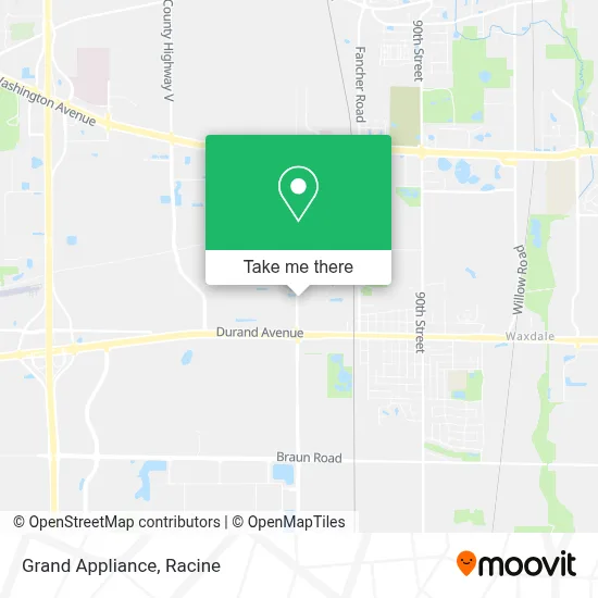 Grand Appliance map