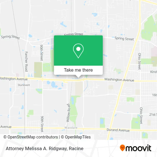 Attorney Melissa A. Ridgway map