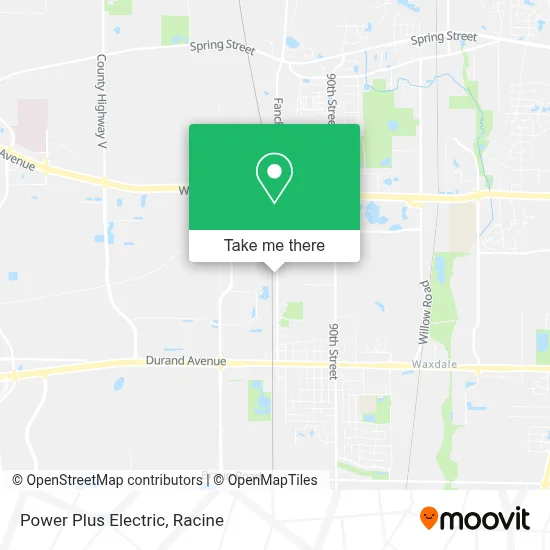 Power Plus Electric map