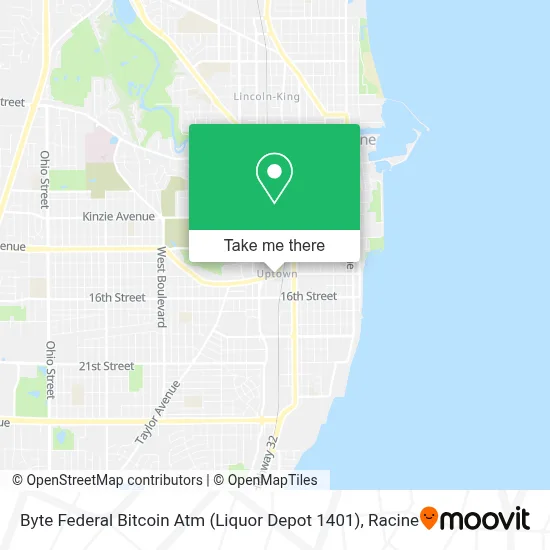 Byte Federal Bitcoin Atm (Liquor Depot 1401) map