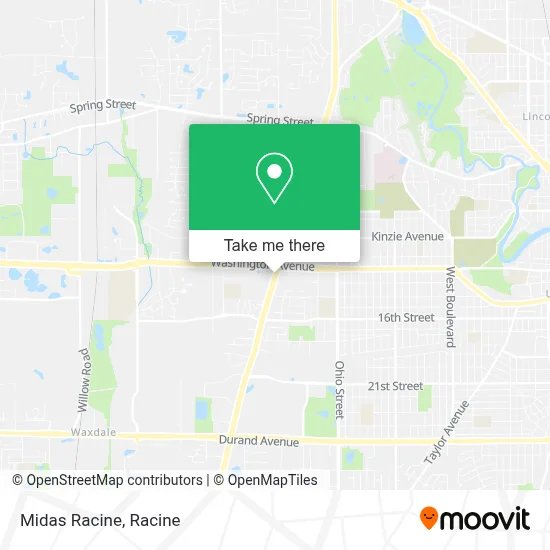 Midas Racine map