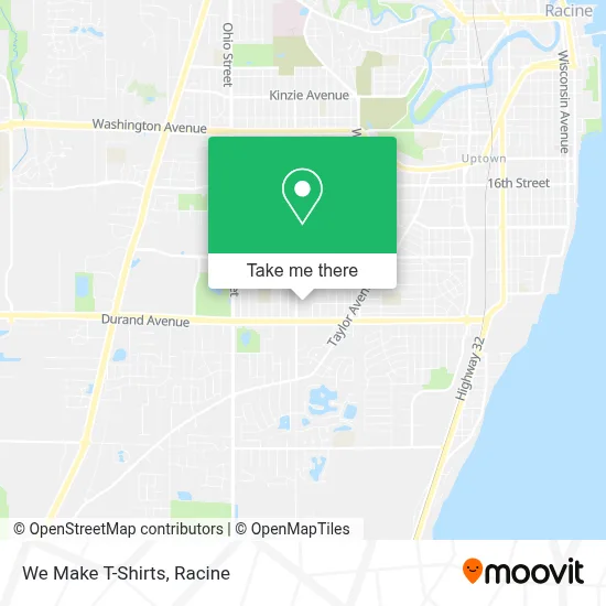 We Make T-Shirts map